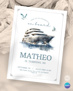 Image of Invitacion editable futbol, invitaciones canva editable, camiseta celeste, birthday futbol, invitation template - (copia)