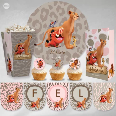 Kit imprimible rey leon nala tukit