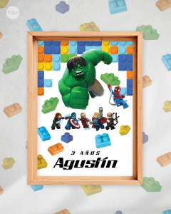 Kit imprimible lego avengers superheroes tukit