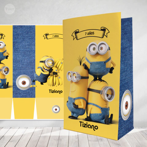 Bolsita golosinera imprimible minions tukit