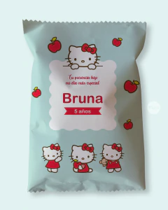 Chip bag bolsita golosinera imprimible kitty aguamarina manzanas tukit en internet