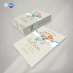 Estampita imprimible comunion, bautismo el principito, tarjeta y caja tukit - comprar online