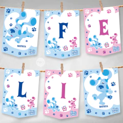 Kit imprimible blues clues perrito las pistas de blue tukit na internet