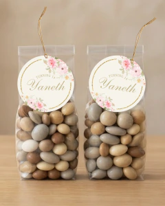 Adorno para cupcakes, flores acuarelas, texto editable canva tukit - comprar online