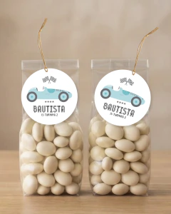 Adorno para cupcakes, auto retro, texto editable canva tukit - comprar online