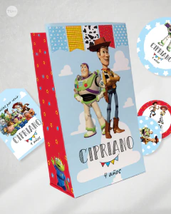 Kit imprimible toy story toystory candy bar tukit - tienda online