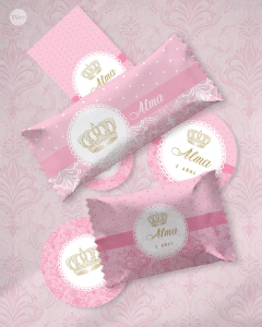 Kit imprimible coronita de reina rosa corona dorada crown tukit - tienda online