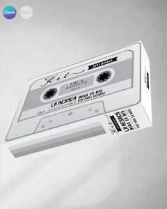 Caja cassette imprimible antiresaca blanco negro tukit - comprar online