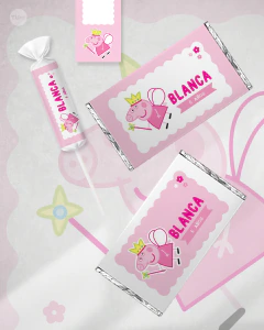 Kit imprimible peppa pig hada candy bar tukit