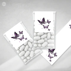 Kit imprimible baño sos canasta emergencia mariposas violetas tukit - comprar online