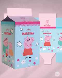 Milk box imprimible peppa pig tukit - TuKit