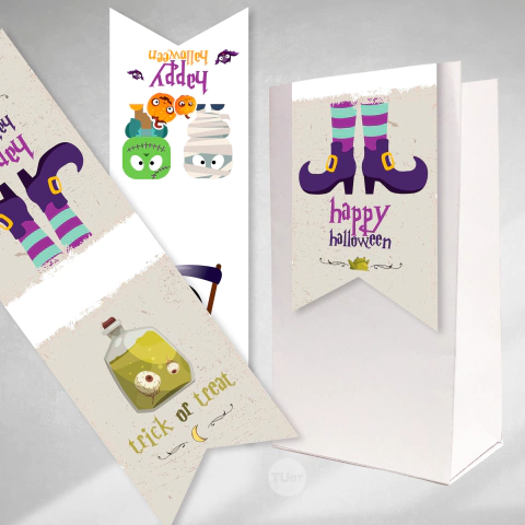 Cierra bolsa imprimible halloween tukit