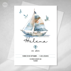 Kit imprimible barcos acuarela candy bar tukit - comprar online