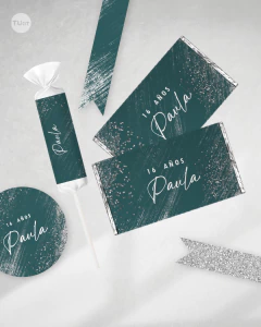 Kit imprimible textura pinceladas glitter tukit - comprar online