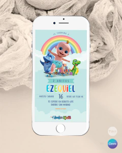 Invitacion loolookids texto editable canva tukit - TuKit