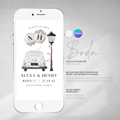 Invitacion bodas casamientos texto editable canva cumples tukit - comprar online