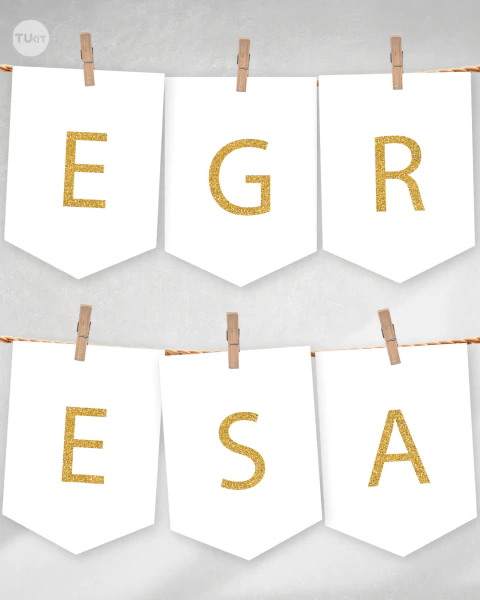 Kit imprimible egresados verde tiffany dorado tukit - (copia) - comprar online