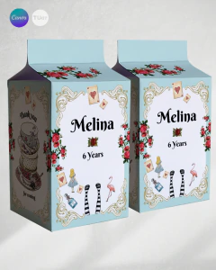 Milk box imprimible alicia en el pais de las maravillas tukit
