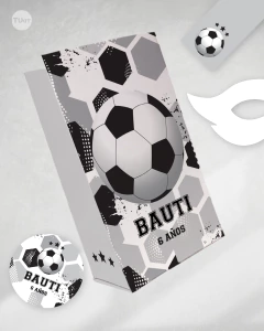 Kit imprimible futbol blanco y negro candy bar - comprar online