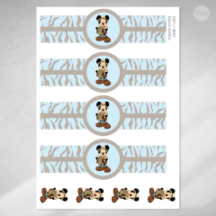 Kit imprimible mickey mouse safari tukit - TuKit