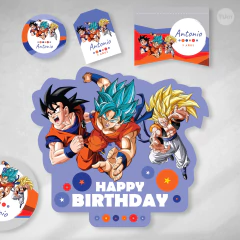 Kit imprimible dragonball dragon ball goku candy bar tukit - TuKit