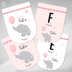 Kit imprimible elefante bebe gris rosa candy bar tukit - buy online