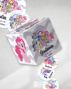 Kit imprimible my little pony pequeño pony celeste lila tukit - TuKit