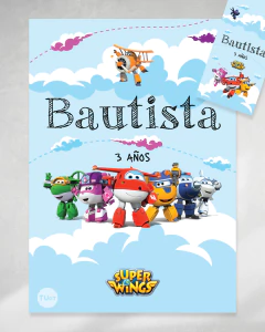 Kit imprimible aviones super wings candy bar tukit - TuKit