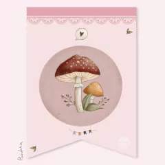 Kit imprimible animales del bosque acuarela rosa tukit - TuKit