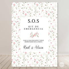 cartel imprimible casamientos, 15 años, bodas, eventos, fiestas, cartel sos, cartel emergencia, kit de baño