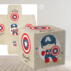 Kit imprimible superheroe capitan america tukit - TuKit