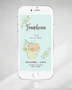 Imagen de Kit imprimible jardin flores garden botas de lluvia tukit