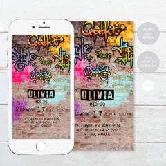 Kit imprimible grafiti candy bar tukit - comprar online