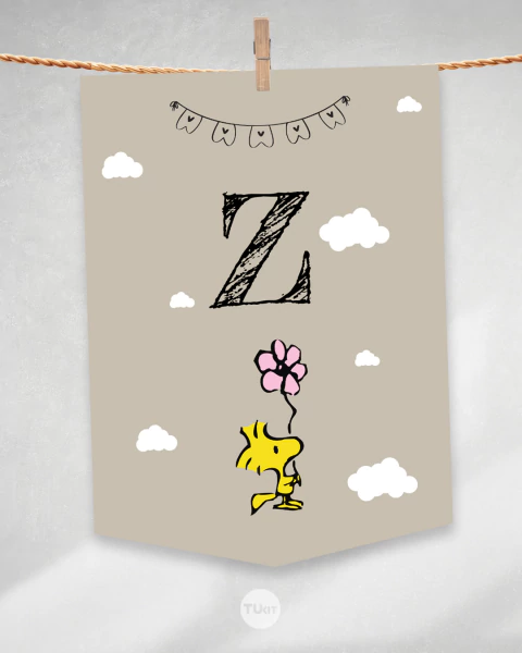 Kit imprimible snoopy fondo marron tukit - comprar online