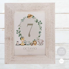 Numeros de mesa imprimibles hojas eucalipto tukit - (copia)