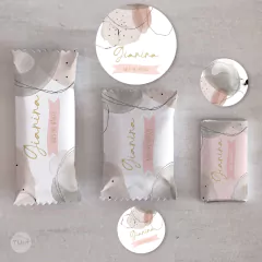 Kit imprimible textura manchas rosa negro tukit - comprar online