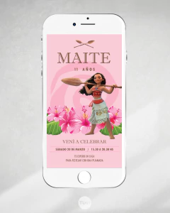 Kit imprimible moana rosa tukit - comprar online