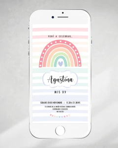 Kit imprimible arcoiris dorado rosa rainbow - (copia) - comprar online