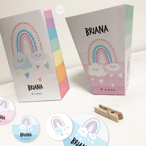 kit imprimible arcoiris, rainbow, colores, rayas, party, fiesta arcoiris, birthday, cumpleaños