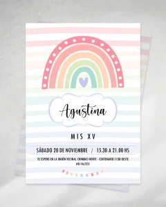 Kit imprimible arcoiris dorado rosa rainbow - (copia)