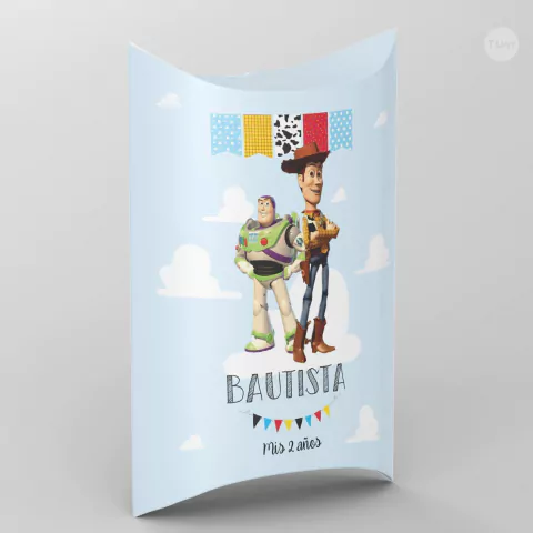 Caja almohadita pillow pack imprimible toy story tukit