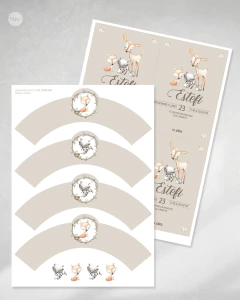 Kit imprimible woodland animalitos del bosque tukit - TuKit