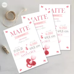 Tarjeta nacimiento imprimible principito tukit - (copia)