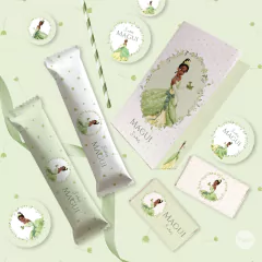 Kit imprimible cumpleaños masha y el oso celeste candy bar tukit - (copia)