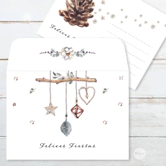 sobre imprimible, postcard, card, postales, navidad, merry christmas