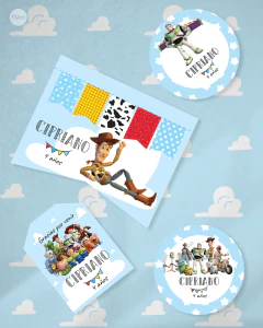 Kit imprimible toy story toystory candy bar tukit - tienda online