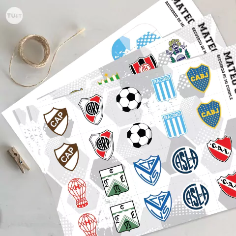 Juego imprimible equipos de futbol tukit