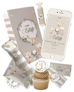 Kit imprimible woodland animalitos del bosque tukit