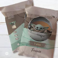Chips bags bolsita golosinera imprimible baby yoda tukit - comprar online