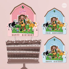 Cake topper adorno torta imprimible minnie safari tukit - (copia) - buy online